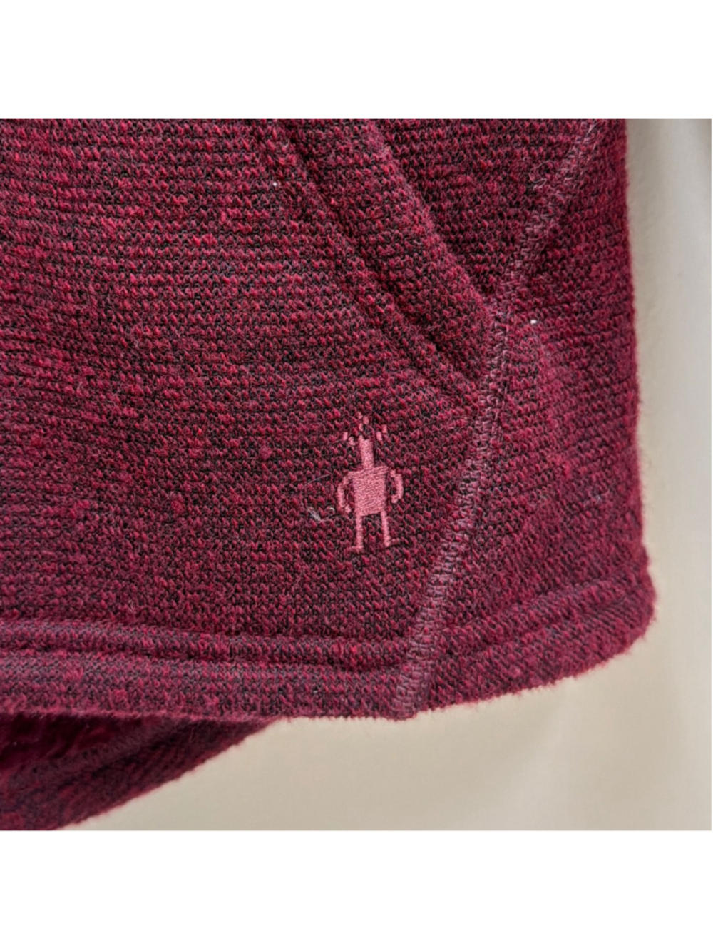 Smartwool Hudson Trail Pullover Fleece Sz Small in Tibetan Red! - Picture 3 of 8